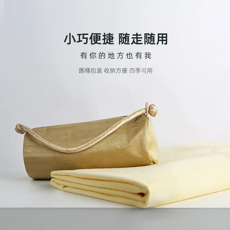 蚕丝午休被桑蚕丝夏凉被长丝填充可拆洗车载办公室提花蚕丝空调被