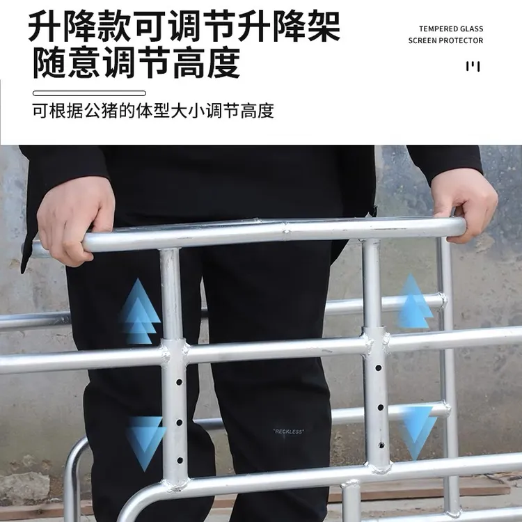母猪配种架猪用受精支架母猪授精配种神器配种支架高度可调节镀锌
