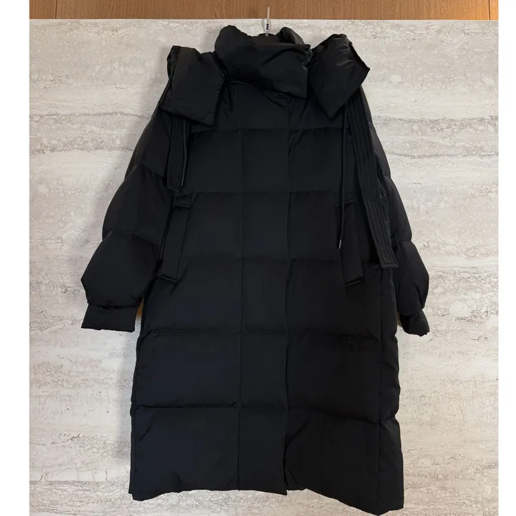 TANTAN 宽松中长款秋冬保暖羽绒服3634