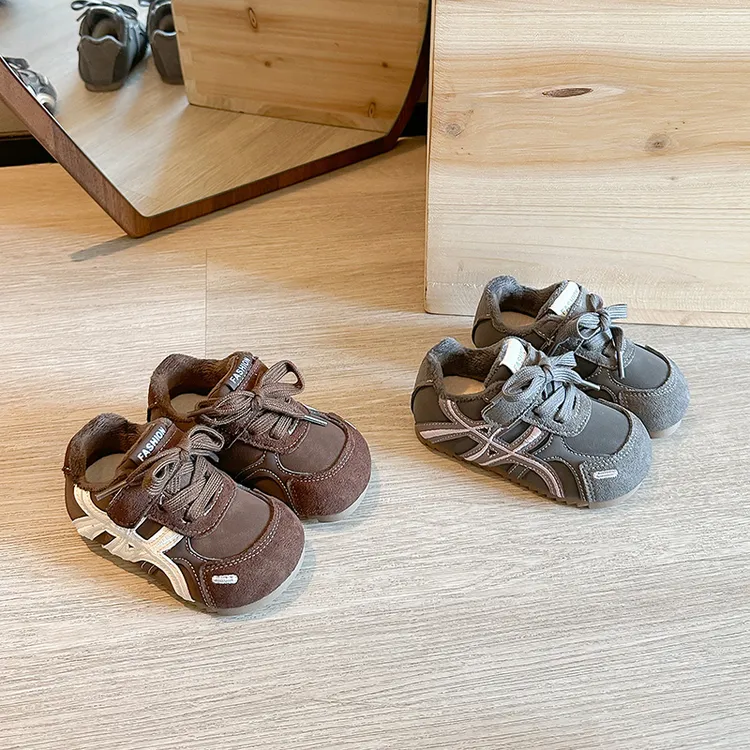 儿童舒适百搭2025冬季保暖男女童潮休闲防滑日常运动鞋童鞋跑步鞋