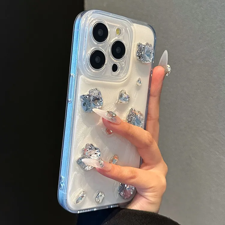 水钻KT猫适用苹果16手机保护壳iphone15promax滴胶14plus高级感13