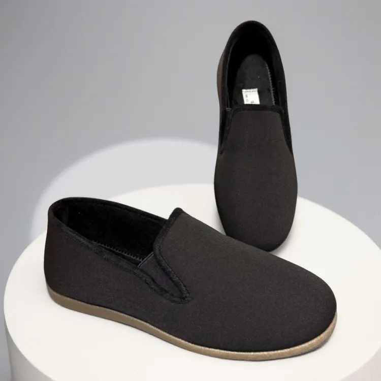 【一凡优选】806裕福华TPR牛筋底男士加棉绒布鞋防滑耐磨保暖性强