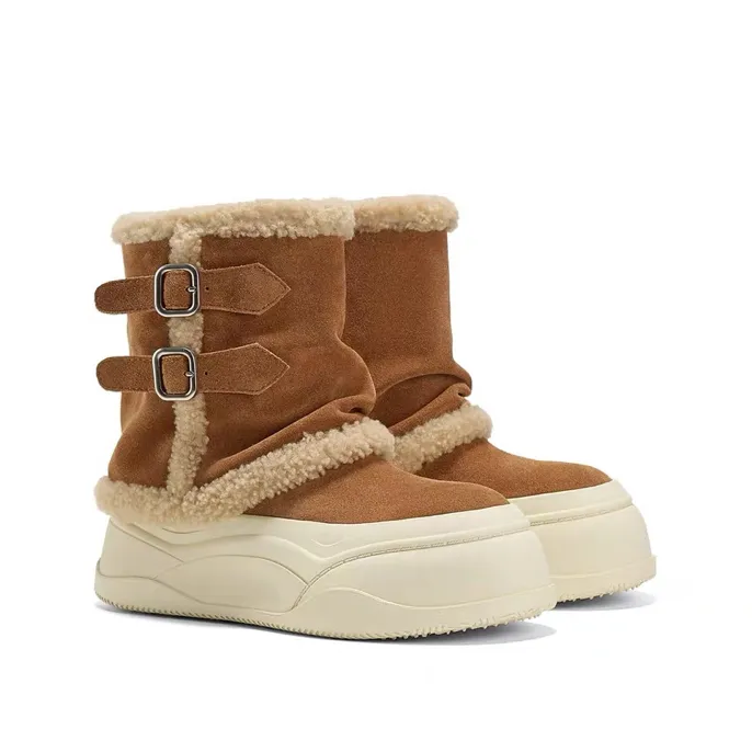 【双十二福利专属】冰岛热巧冬季新款加绒毛毛雪地靴加厚女保暖厚底