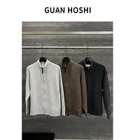 【冠什么希男装】秋冬「衣橱常青树」私藏款宽松双开拉链针织开衫毛衣