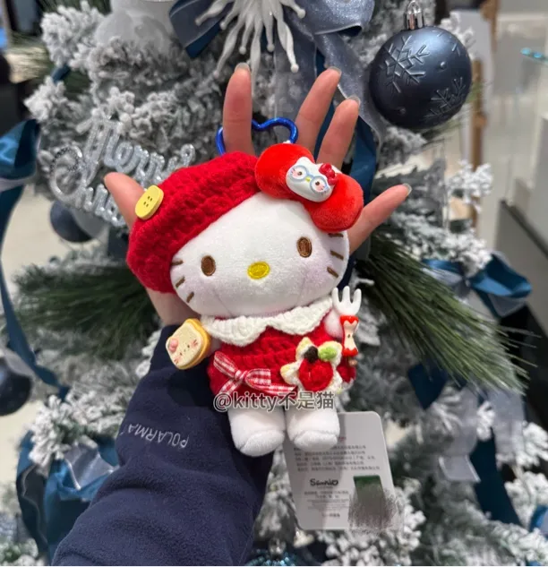 【正版】圣诞苹果宝宝KT包包挂件可爱毛绒钥匙扣挂饰书包挂件礼物