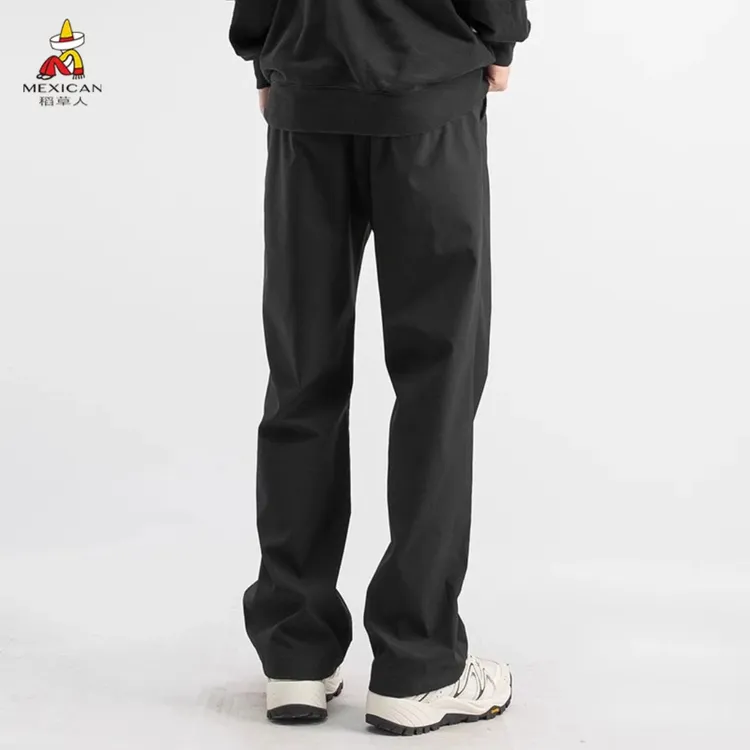 稻草人春夏季薄款休闲裤男潮流美式宽松直筒微喇裤子机能速干长裤