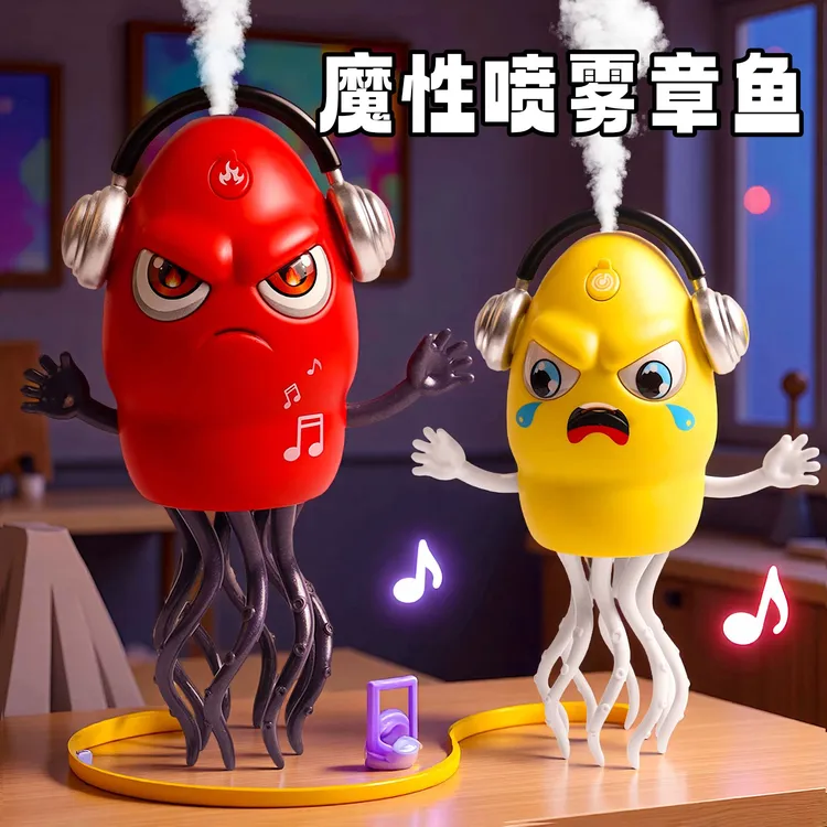 【双十一】魔性喷雾章鱼八爪鱼自动避障声光整蛊搞笑儿童玩具男礼物