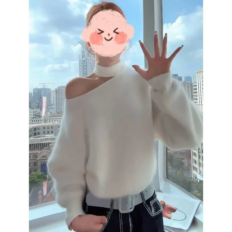 【露丝氛围】雪貂纱线 秋冬毛针织衫