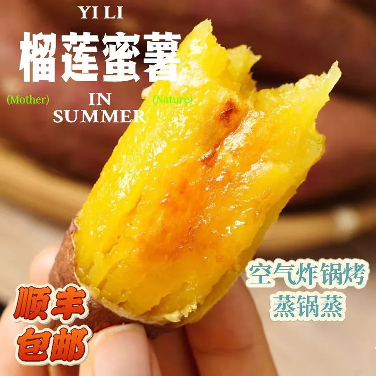 顺丰包邮正宗黄心丝滑蜜薯粉糯甘甜细腻空气炸锅红薯可蒸烤3/5斤