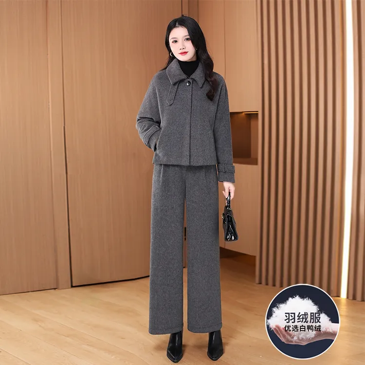 优雅新款气质时尚大气减龄休闲收腰显瘦羽绒服23414-DXD