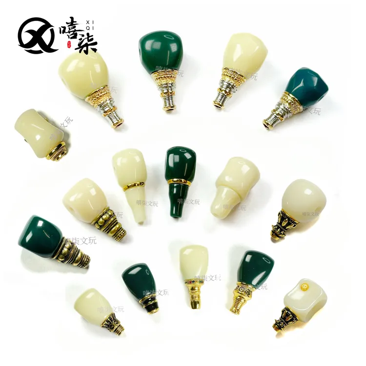 Q7【雪巴琉璃大孔道三通合集】 尺寸10/12/14 过1.5线 时尚文玩配饰商品图