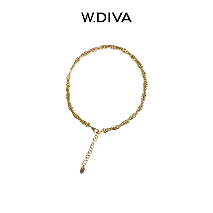 链子925银 925银 W.Diva【绾丝】银链纯欲慵懒风女装50J082602