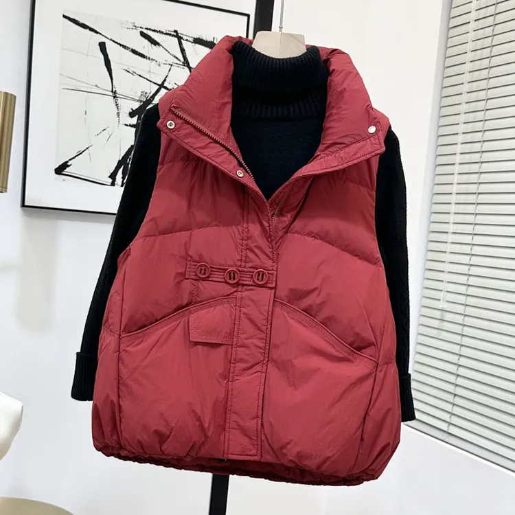 【300斤胖妹妹】欧货棉服马甲秋冬季新款立领韩版宽松保暖加厚坎肩