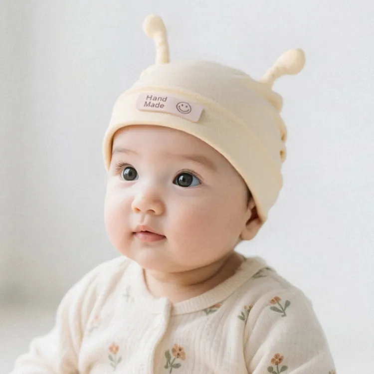婴儿帽子春秋款宝宝胎帽婴幼儿护囟门男童包头帽女童护耳防风儿童