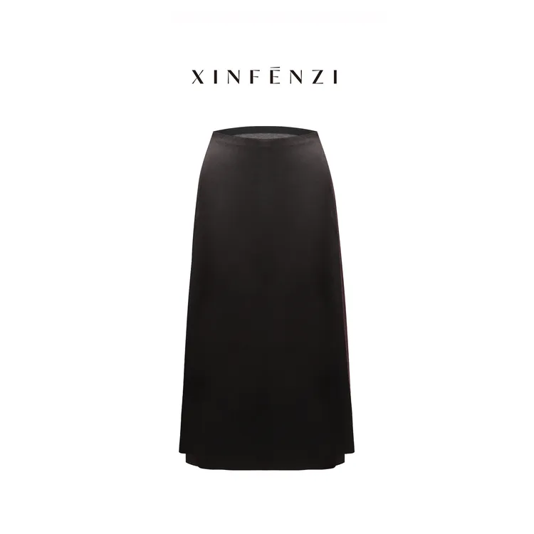 【冬日流光裙】XINFENZI 秋冬必备显瘦哑光缎半身裙 WSK36817
