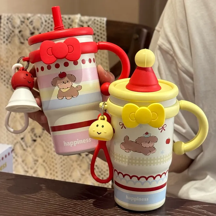 316内胆咖啡杯女生保温杯ins风大容量办公室新款水杯网红小众杯子商品图