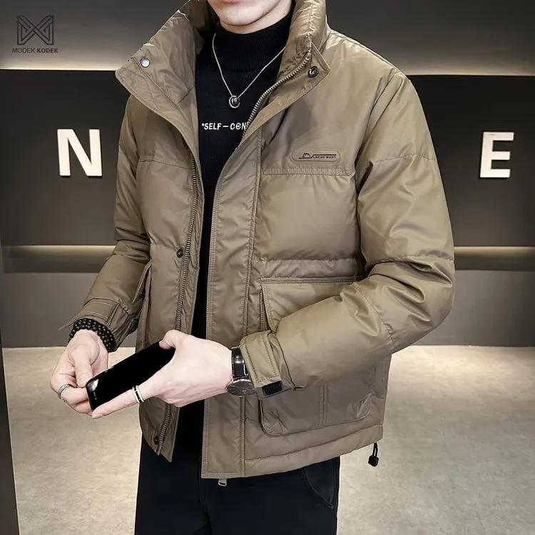 MODEK KODEK立领加厚羽绒服外套男保暖2025新款潮流时尚韩版上衣