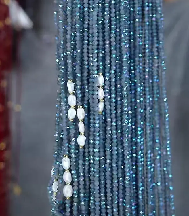 【三颗克旭蓝色眼镜链】将夏-80cm时尚眼镜链