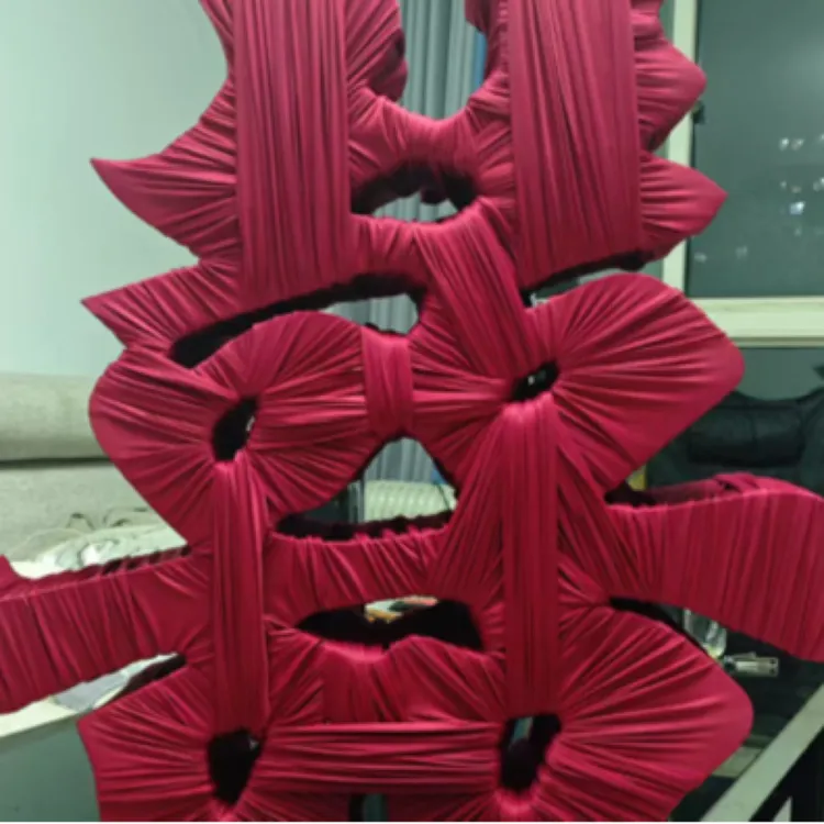 1.2米1.8米缠布立体落地酒红色喜字成品发货