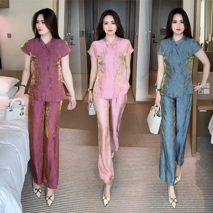 2025新款夏季新款穿搭洋气时尚气质收腰修身不挑人减龄套装