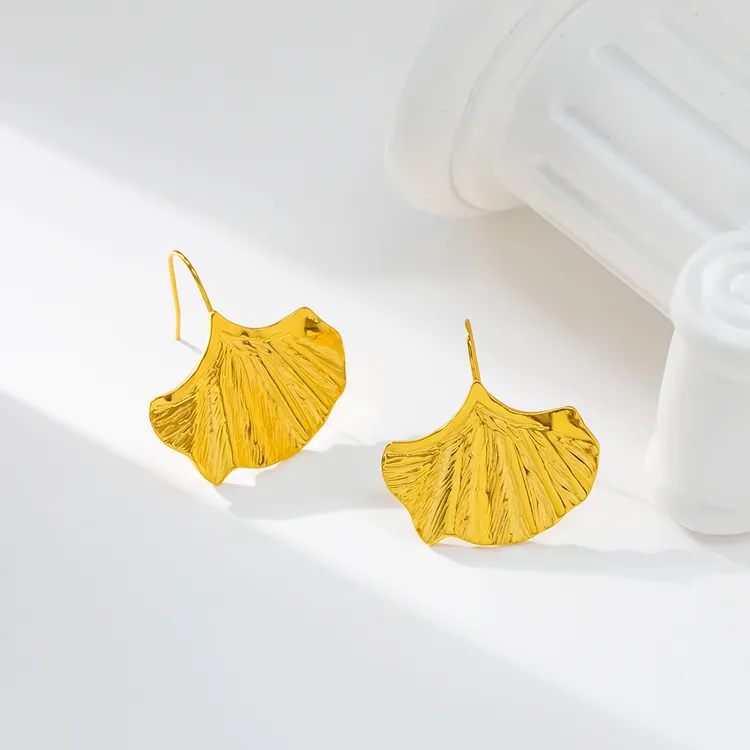 钛钢耳饰 ins风百搭复古耳环耳饰国风设计感民族风【一叶知杏】E285