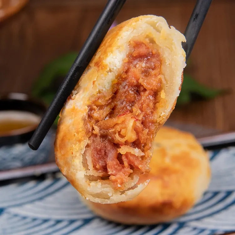 锡祥记鲜肉月饼390g/盒酥皮手工苏式鲜肉月饼