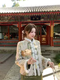 EIA一尧新中式国风【万物生】气质俏皮千金感提花外套冬复古保暖女