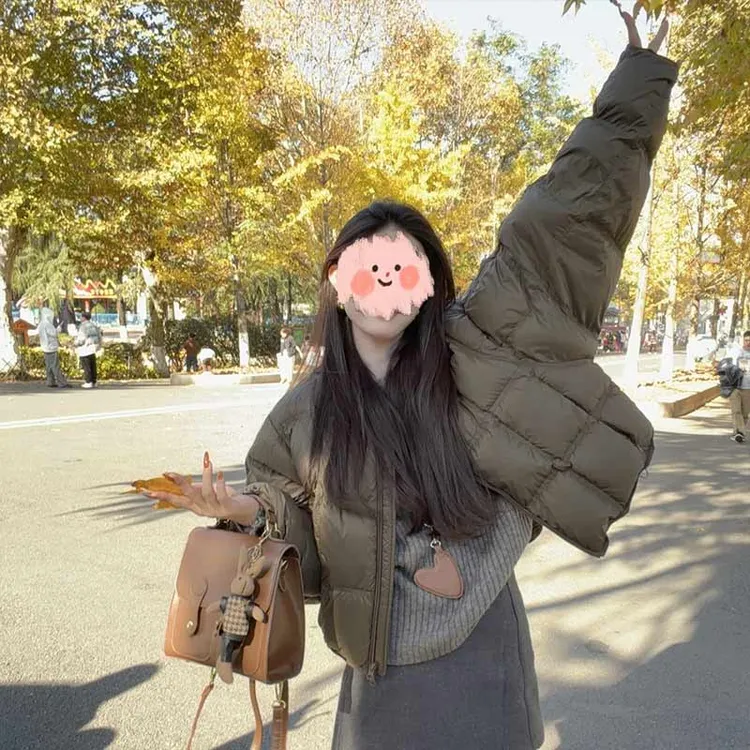 【秋冬暖调】2025冬季新款韩版宽松保暖加厚面包服棉服搭围巾女潮