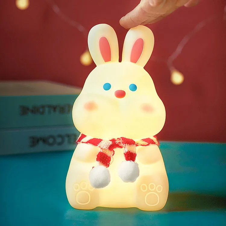 护眼卡通礼品LED礼物幼儿园小夜灯嘟嘟兔可爱创意女生礼物充电