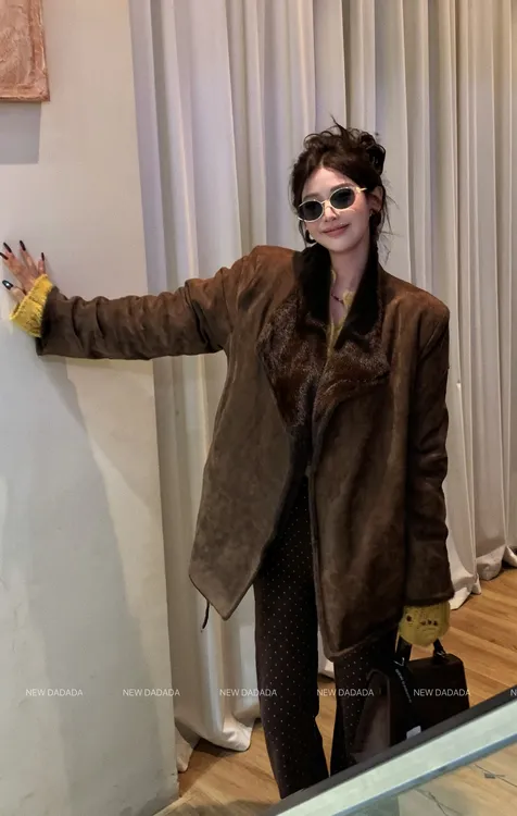 利达 NEW DADADA 复古百搭时尚休闲修身气质外套QHM2566