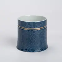 [ZM]小号 时来运转杯 黛蓝 扒花·万花纹 110ml 