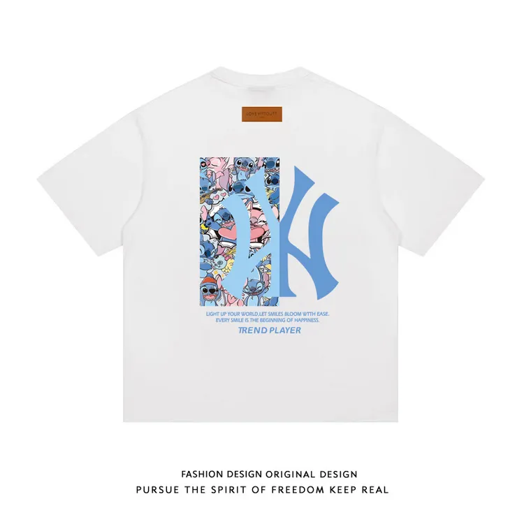 夏季短袖情侣短袖T恤运动复古百搭ins上衣宽松潮流半袖圆领t恤