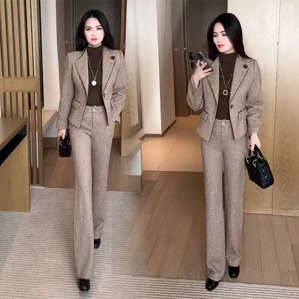 【季颜品牌】秋季新款休闲时尚穿搭洋气显瘦不挑人长袖套装133