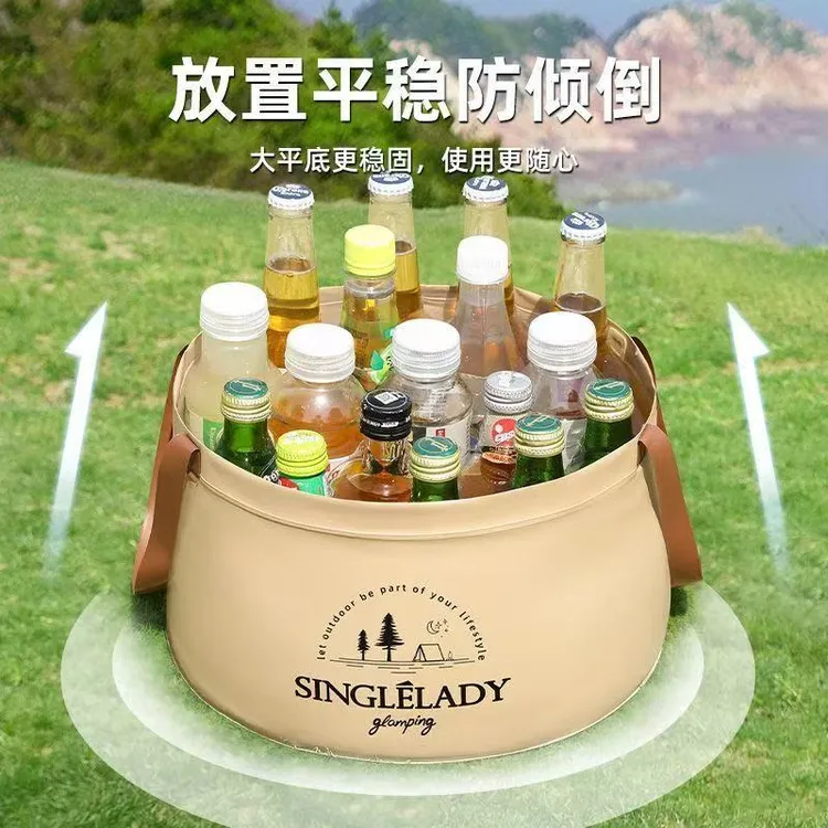 手提便携式可折叠水盆旅游洗衣服水桶出差洗脸盆户外露营洗漱洗菜