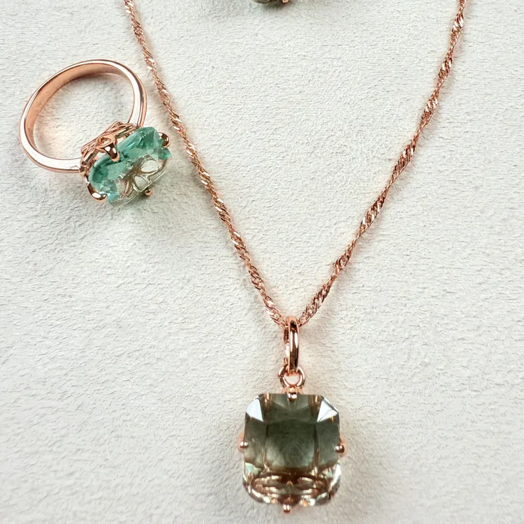 纯铜仿水晶项链 新款时尚俄罗斯قاپلىما 585ئالتۇن بىرتو