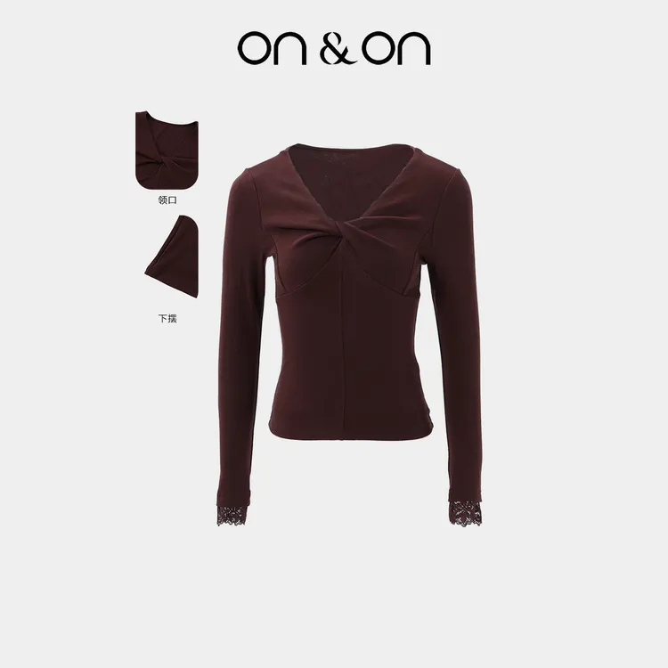 ON&ON/安乃安秋季新款韩系柔软亲肤收腰百搭针织小衫-N5SA0741889