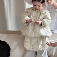 One朵～女宝秋冬棉服～屁帘加绒微喇裤