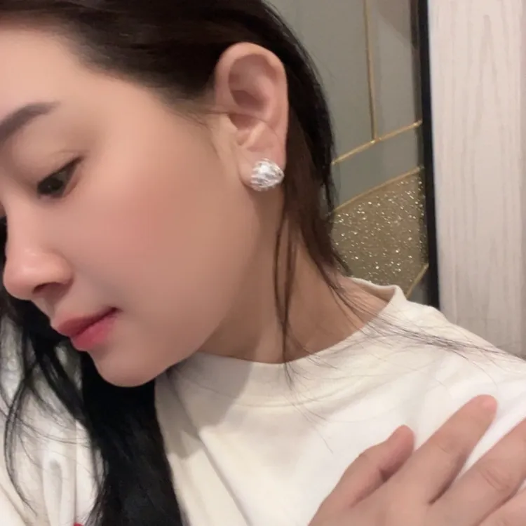 925银耳饰 韩国高定三角形字母耳钉时尚百搭耳钉银耳钉