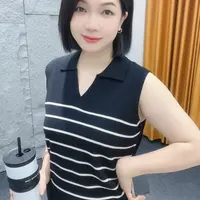 5098夏季新款薄款【大米家专属】POLO条纹衫女款爆款2025新款