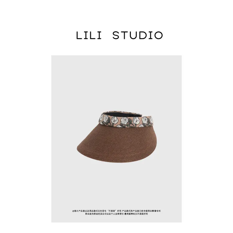 PCNY「花韵残影」不理理夏季新款小众女装时尚休闲草帽百搭遮阳帽女