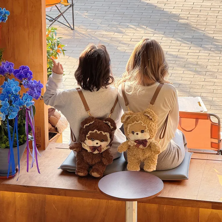 可爱洛洛公主玩偶背包卡通动物毛绒双肩包公仔包包生日礼物送女生