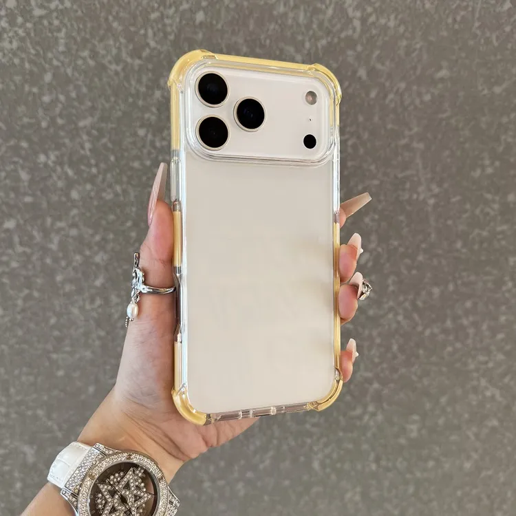 大气囊亚克力适用于iPhone17promax手机壳透明苹果17大孔防摔硬壳