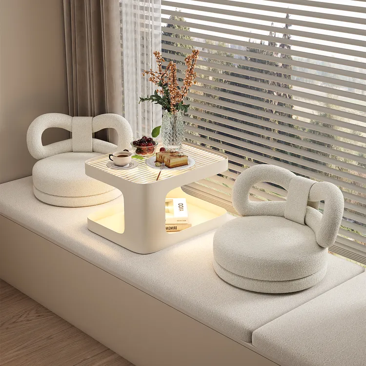 飘窗茶几小桌子榻榻米茶桌矮桌炕桌炕几卧室阳台飘窗桌三件套椅子