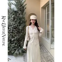 KUN【丁香结】氛围感美人 定位花蕾丝扭结设计加厚显瘦秋冬内搭上衣