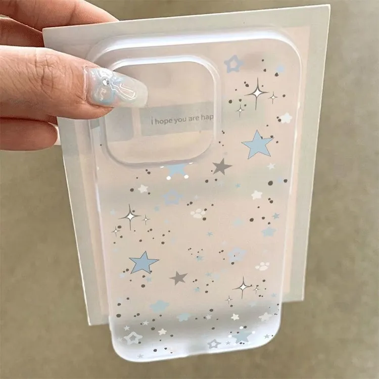 卡通星星猫爪适用苹果/华为/荣耀oppo小米红米vivo全包防摔手机壳