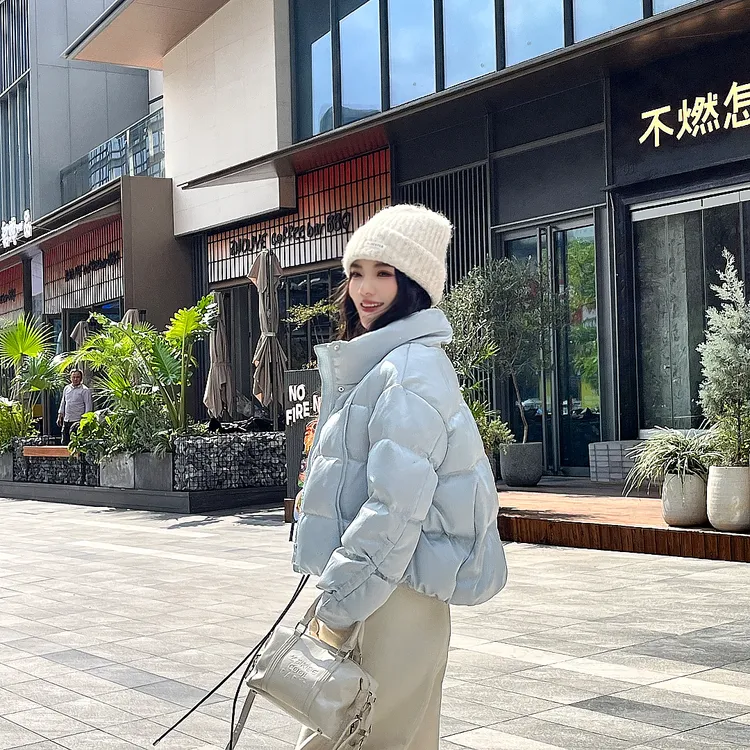 LA.Sheila立领短款泡芙星空羽绒服254-YRF/1024-071