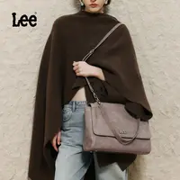 Lee【大地系列】25款鳄鱼压纹单肩包气质做旧百搭女士流苏经典