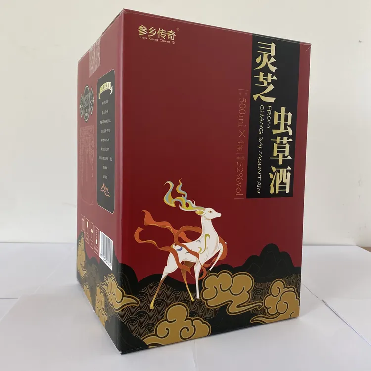 参乡传奇灵芝虫草酒 来自长白山的特色酒 春节福利52度500ml
