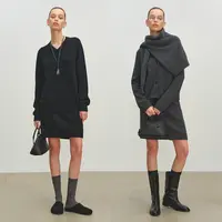 MSBEAST复古粗针加厚羊绒羊毛叠穿风圆领开衫/V领毛衣/半裙三件套