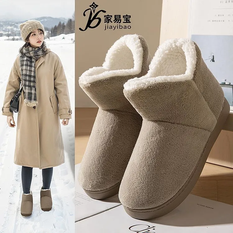 雪地靴女款冬季加绒加厚新款靴子外穿防滑保暖东北大棉鞋冬天